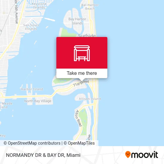 Mapa de NORMANDY DR & BAY DR