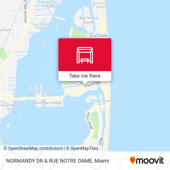 NORMANDY DR & RUE NOTRE DAME map