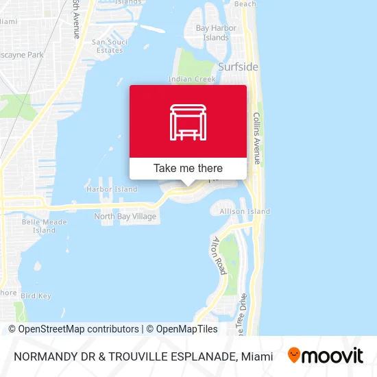 NORMANDY DR & TROUVILLE ESPLANADE map