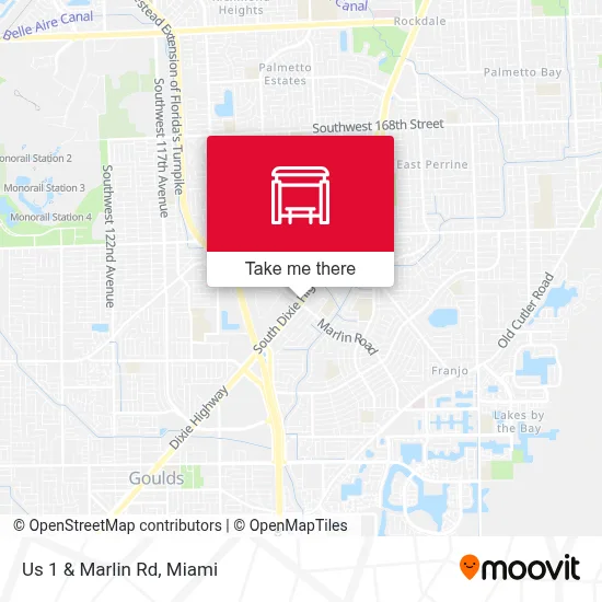 Us 1 & Marlin Rd map