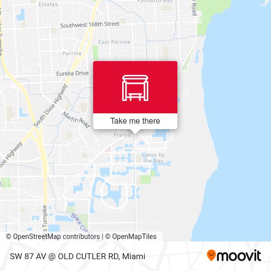 SW 87 AV @ OLD CUTLER RD map
