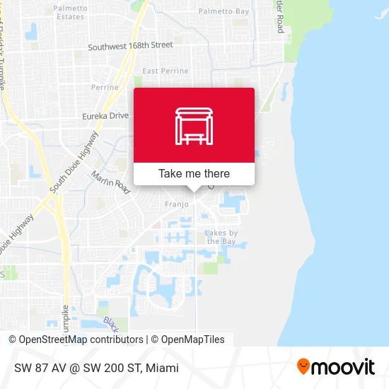 SW 87 AV @ SW 200 ST map
