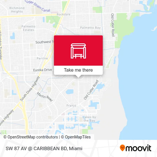 SW 87 AV @ CARIBBEAN BD map