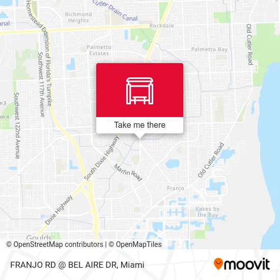 FRANJO RD @ BEL AIRE DR map