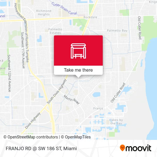 FRANJO RD @ SW 186 ST map