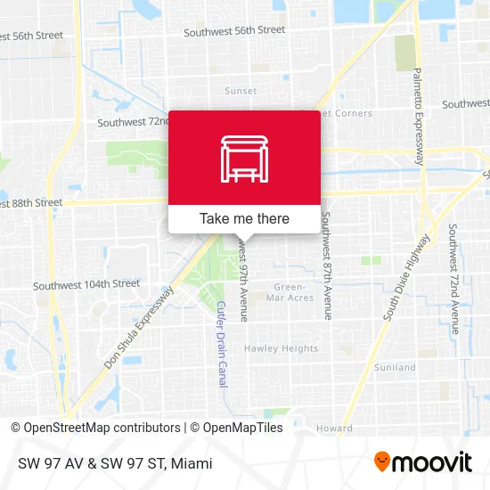 Mapa de SW 97 AV & SW 97 ST