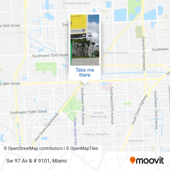 Sw 97 Av & # 9101 map