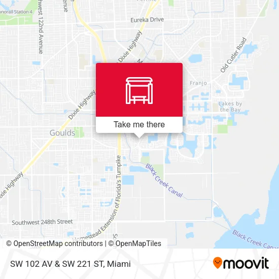 Mapa de SW 102 AV & SW 221 ST