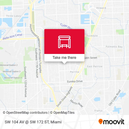 SW 104 AV @ SW 172 ST map
