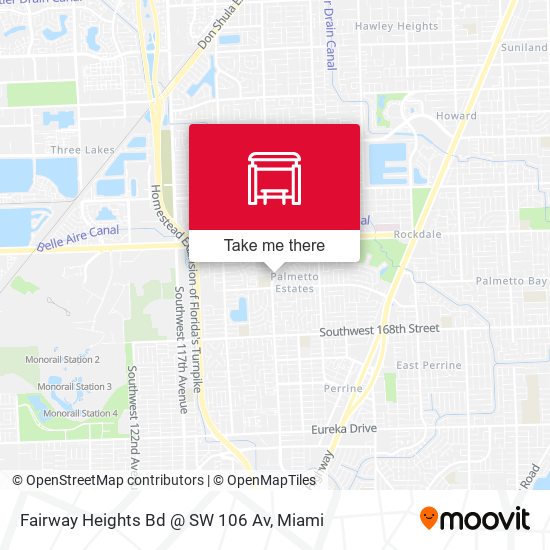 Fairway Heights Bd @ SW 106 Av map