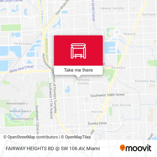 Mapa de FAIRWAY HEIGHTS BD @ SW 106 AV