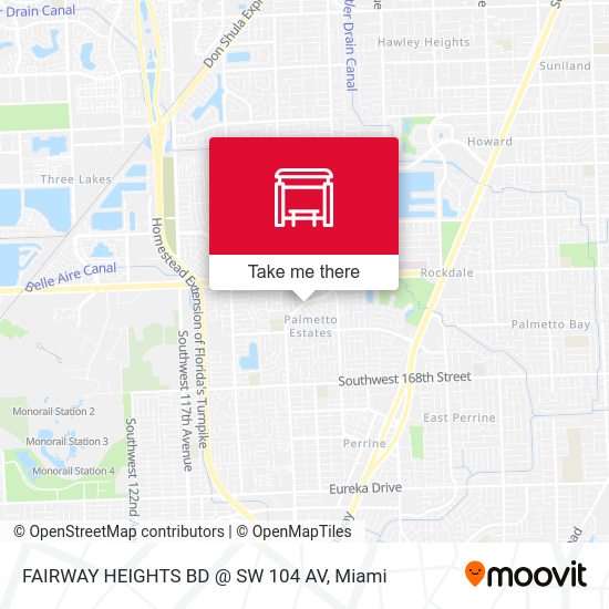 FAIRWAY HEIGHTS BD @ SW 104 AV map