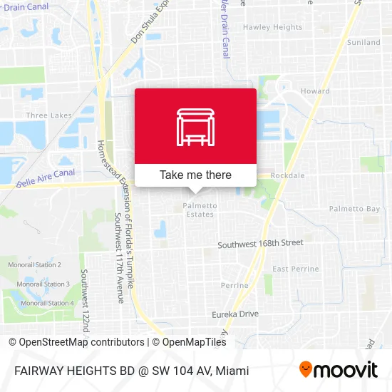 FAIRWAY HEIGHTS BD @ SW 104 AV map