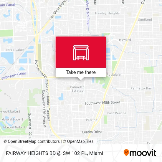 FAIRWAY HEIGHTS BD @ SW 102 PL map