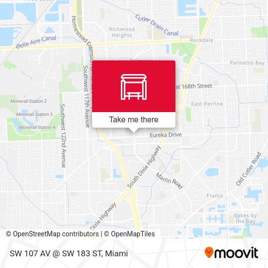 SW 107 AV @ SW 183 ST map