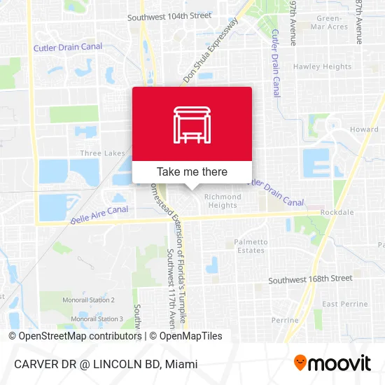 Mapa de CARVER DR @ LINCOLN BD