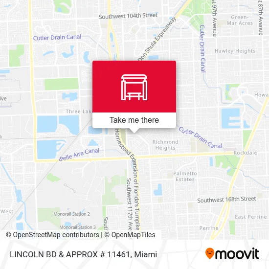 Mapa de LINCOLN BD & APPROX # 11461
