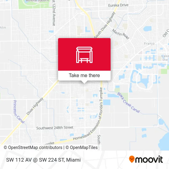 SW 112 AV @ SW 224 ST map