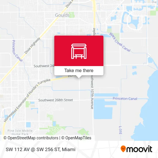 SW 112 AV @ SW 256 ST map