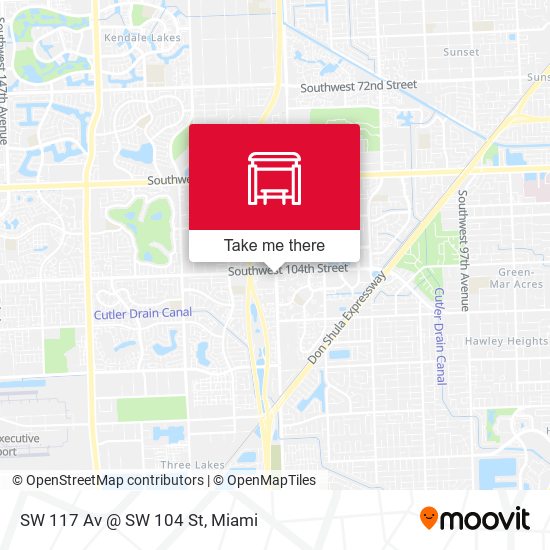 SW 117 Av @ SW 104 St map