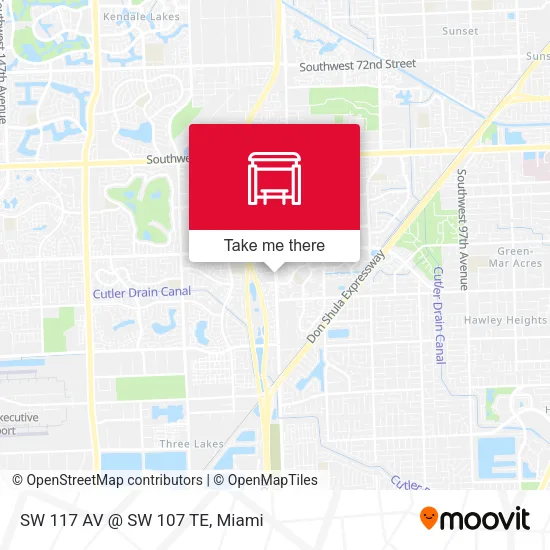 SW 117 AV @ SW 107 TE map