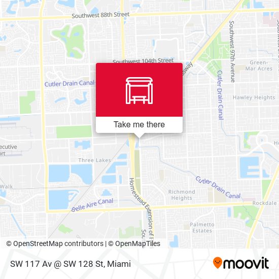 SW 117 Av @ SW 128 St map