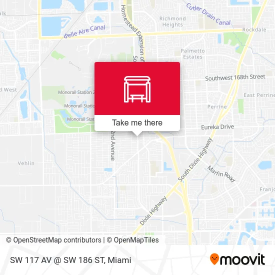 Mapa de SW 117 AV @ SW 186 ST
