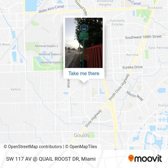 SW 117 AV @ QUAIL ROOST DR map