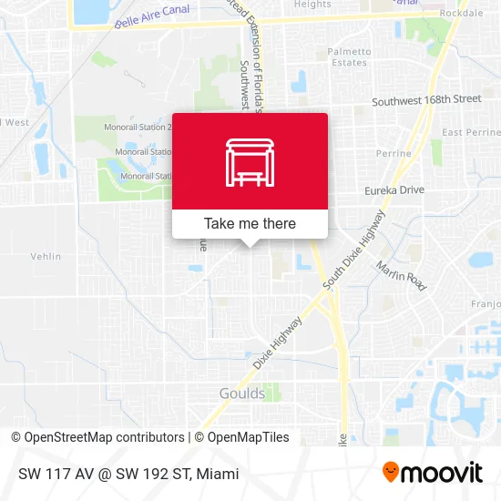 Mapa de SW 117 AV @ SW 192 ST