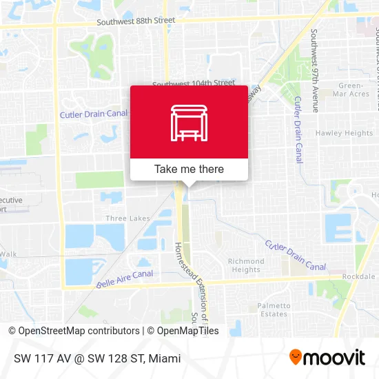 Mapa de SW 117 AV @ SW 128 ST