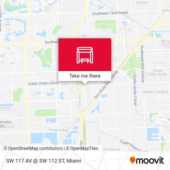 Mapa de SW 117 AV @ SW 112 ST