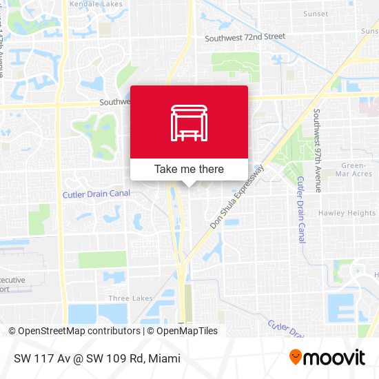 SW 117 Av @ SW 109 Rd map