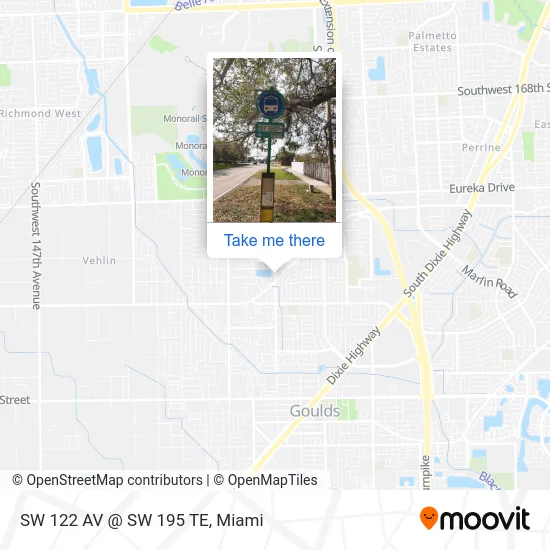 SW 122 AV @ SW 195 TE map