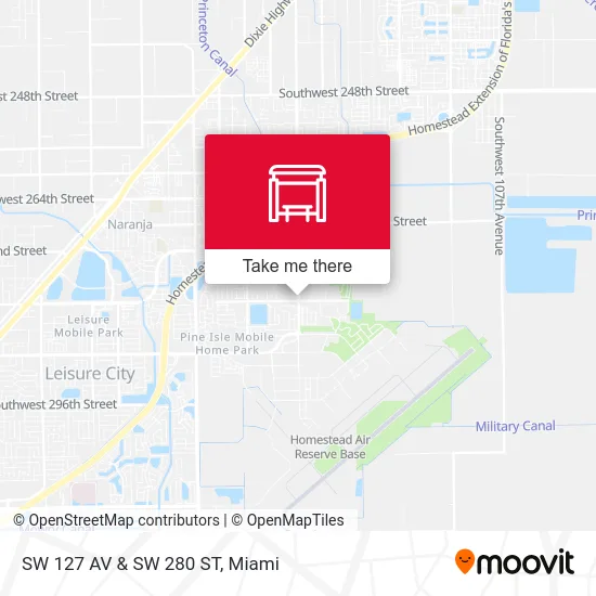 SW 127 AV & SW 280 ST map