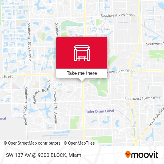 SW 137 AV @ 9300 BLOCK map