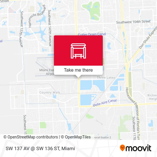 Mapa de SW 137 AV @ SW 136 ST