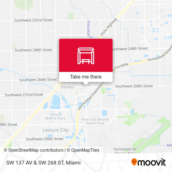 Mapa de SW 137 AV & SW 268 ST