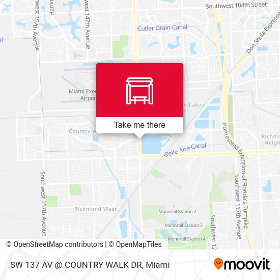 Mapa de SW 137 AV @ COUNTRY WALK DR