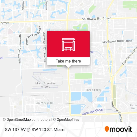 Mapa de SW 137 AV @ SW 120 ST