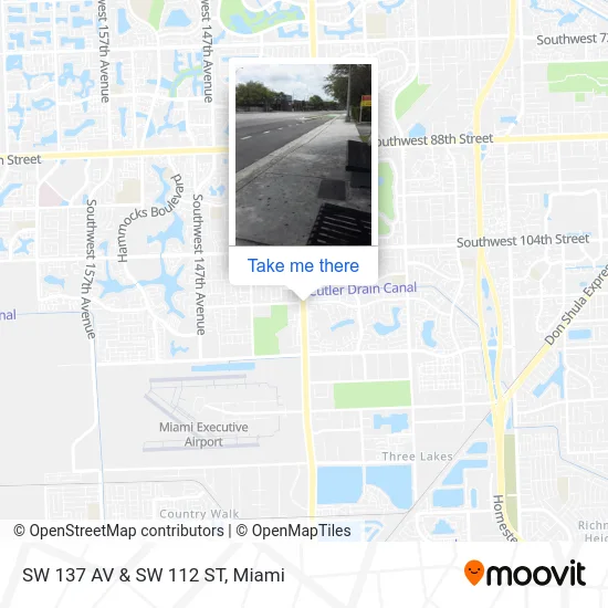 Mapa de SW 137 AV & SW 112 ST