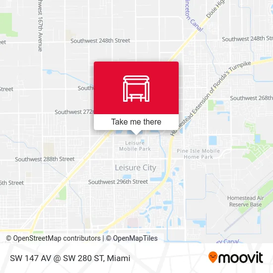 SW 147 AV @ SW 280 ST map