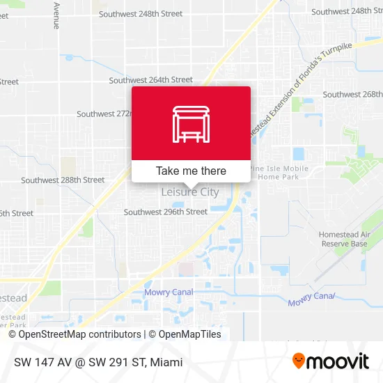 SW 147 AV @ SW 291 ST map