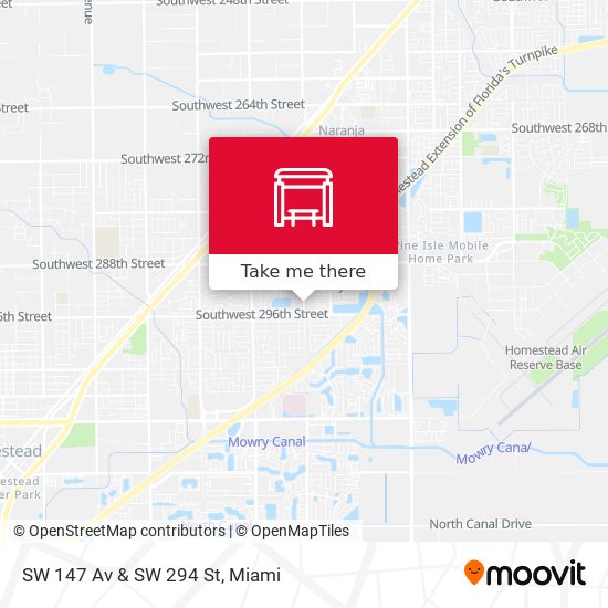 SW 147 Av & SW 294 St map