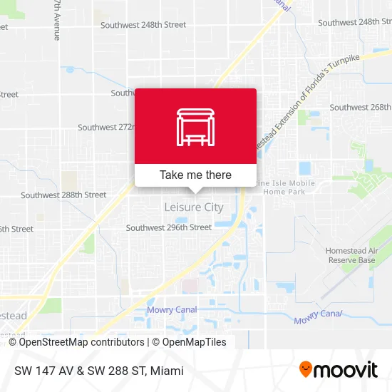 Mapa de SW 147 AV & SW 288 ST