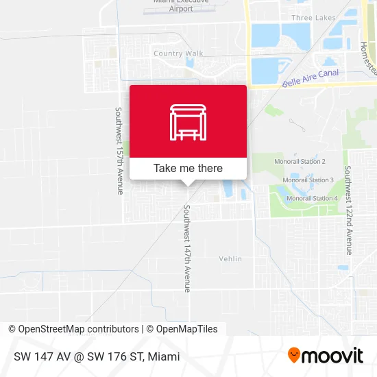 Mapa de SW 147 AV @ SW 176 ST