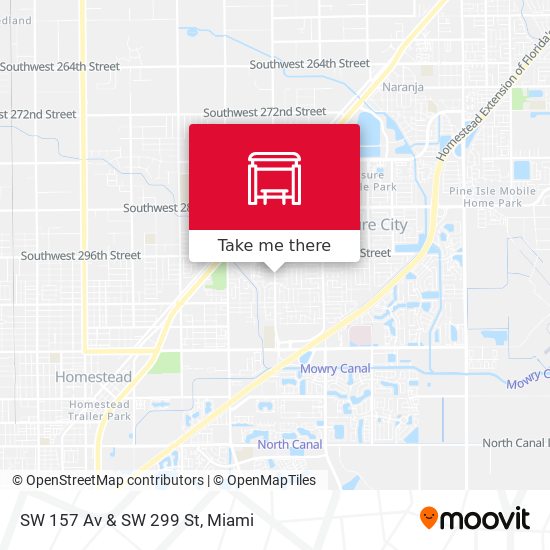 SW 157 Av & SW 299 St map