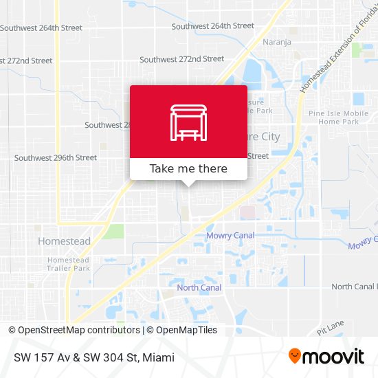 SW 157 Av & SW 304 St map