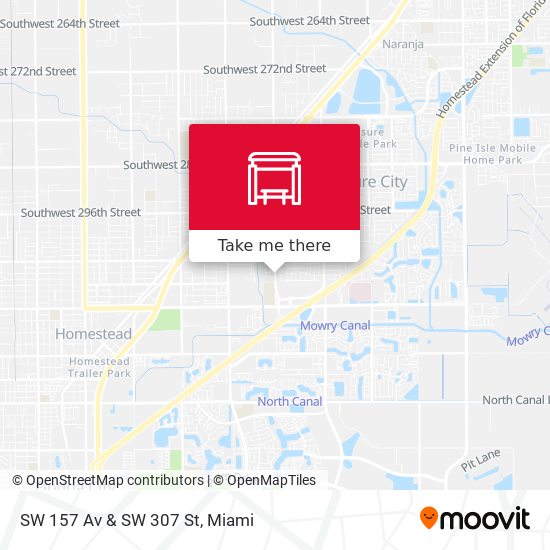 SW 157 Av & SW 307 St map