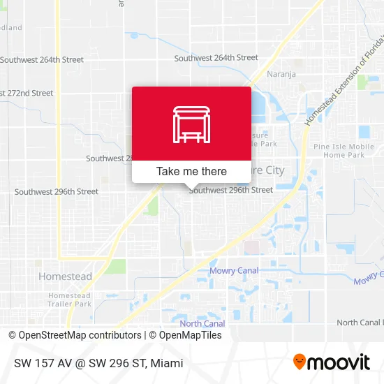 Mapa de SW 157 AV @ SW 296 ST