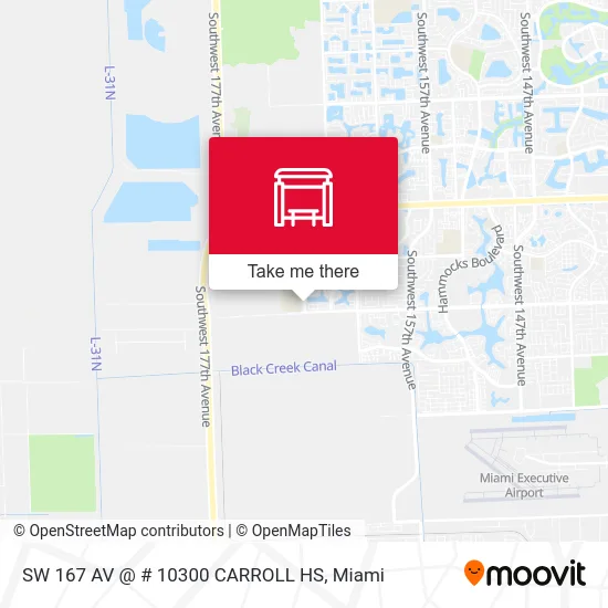 SW 167 AV @ # 10300 CARROLL HS map